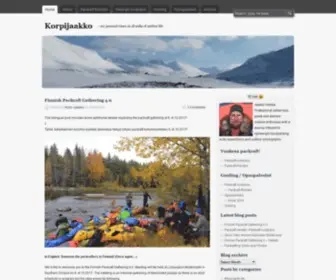 Korpijaakko.com(My personal views on all walks of outdoor life) Screenshot