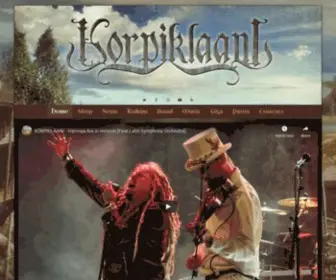 Korpiklaani.com(The Official Korpiklaani Website) Screenshot