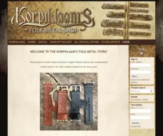 Korpiklaanishop.com(Korpiklaani Webshop) Screenshot