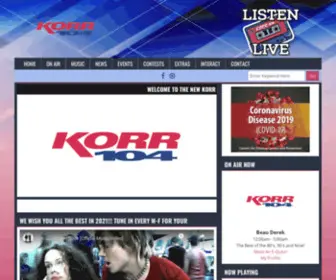 Korr104.com(Korr 104) Screenshot