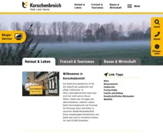 Korschenbroich.de(Startseite) Screenshot