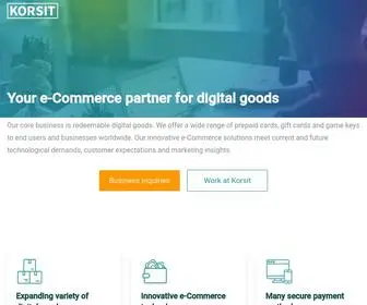 Korsit.com(Our core business) Screenshot