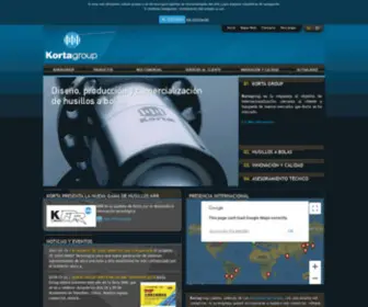 Korta.com(Lider en la fabricación de husillos a bolas) Screenshot