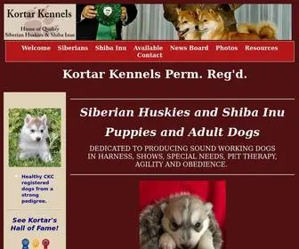 Kortar.ca(Kortar Kennels Carol Broadhurst) Screenshot