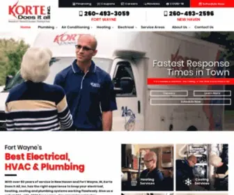 Kortedoesitall.com(Fort Wayne Plumbers) Screenshot