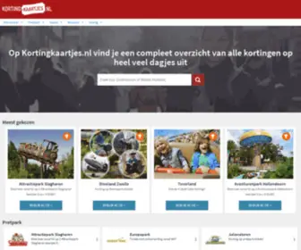 Kortingkaartjes.nl(Hoge kortingen op kortingkaartjes) Screenshot