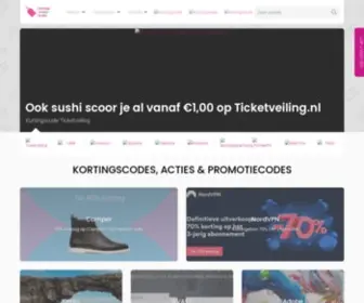 Kortingscouponcodes.nl(November 2019) Screenshot