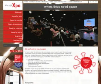 KortrijkXpo.com(Kortrijk Xpo) Screenshot