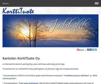 Korttituote.com(Kantolan KorttiTuote oy) Screenshot