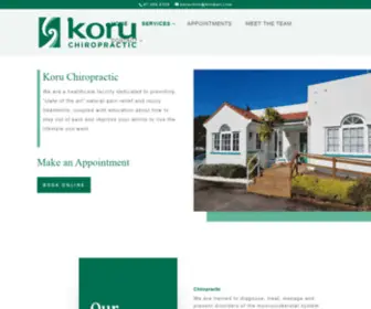 Koruchiropractic.nz(Koru Chiropractic) Screenshot