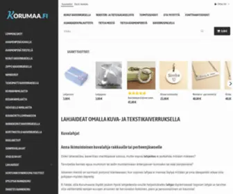 Korumaa.fi(Ikimuistoiset lahjat omalla kuvalla) Screenshot