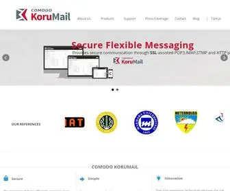 Korumail.com(Comodo Korumail for Secure Messaging) Screenshot