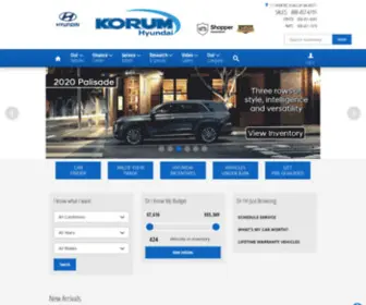 Korumhyundai.com(Korum Hyundai) Screenshot