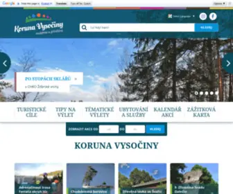 Korunavysociny.cz(Bystřicko) Screenshot