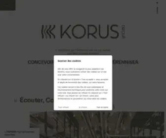 Korus.fr(Aménagement de magasins) Screenshot