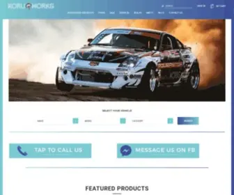 Koruworks.com(Racing parts) Screenshot
