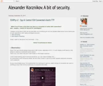 Korznikov.com(Alexander Korznikov) Screenshot