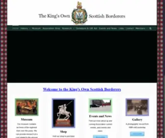 Kosb.co.uk(The King's Own Scottish Borderers Association based in Berwick Upon Tweed) Screenshot