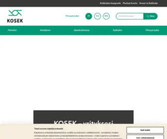Kosek.fi(Kokkolanseudun Kehitys Oy) Screenshot