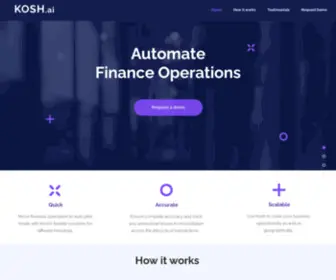 Kosh.ai(Automate Financial Operations) Screenshot