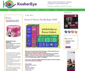 Koshereye.com(Kosher food recipes cookbook reviews on Kosher products by Koshereye) Screenshot