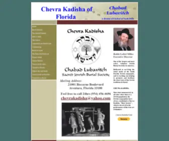 Kosherfuneral.com(Chevra Kadisha of Florida) Screenshot