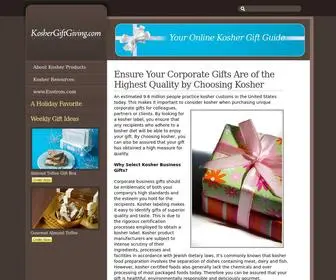 Koshergiftgiving.com(Enstrom) Screenshot