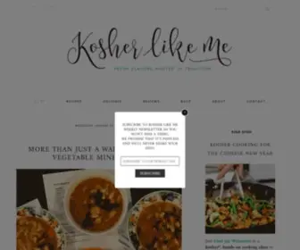 Kosherlikeme.com(Kosher Like Me) Screenshot