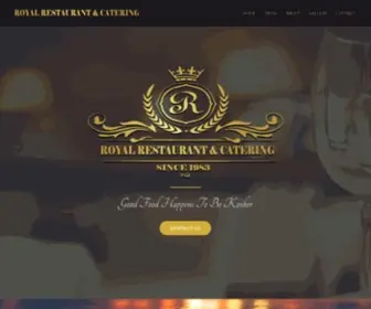 Kosherroyal.com(Royal Restaurant & Catering) Screenshot