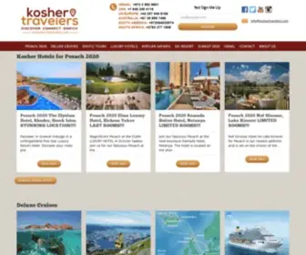 Koshertravelers.com(Kosher Cruises) Screenshot