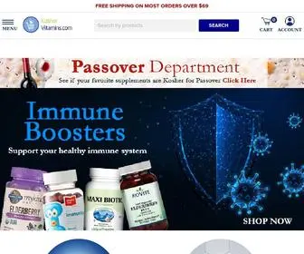 Koshervitamins.com(Kosher Vitamins) Screenshot