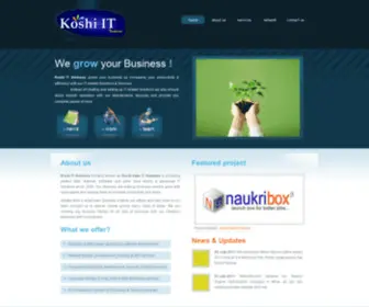 Koshi.co.in(Koshi IT Ventures) Screenshot