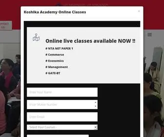 Koshikaacademy.com(Koshika academy) Screenshot