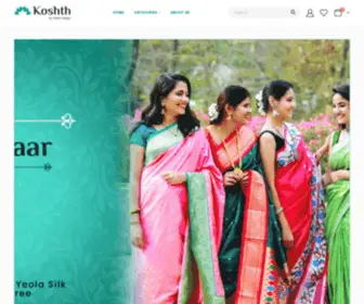 Koshth.com(Buy The Trendiest Handcrafted designer sarees online from Koshth) Screenshot