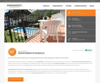 Kosidlo.com(Holiday apartments Platja d’Aro) Screenshot