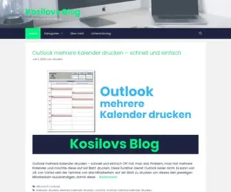 Kosilov.de(Kosilovs Blog) Screenshot