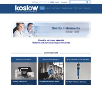 Koslow.com(Koslow Scientific Company) Screenshot