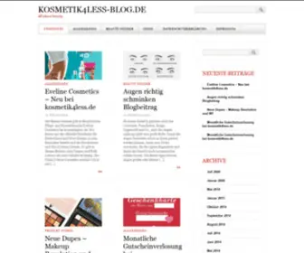 Kosmetik4Less-Blog.de(All about beauty) Screenshot