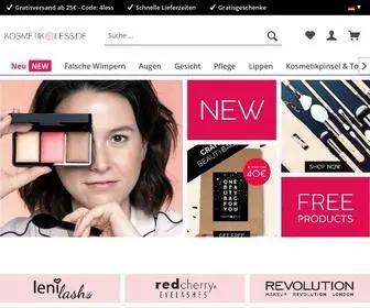 Kosmetik4Less.de(Online Falsche Wimpern & Kosmetik bestellen) Screenshot
