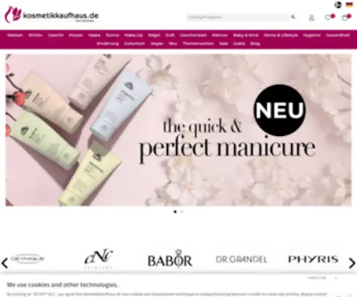 Kosmetikkaufhaus.com(Ihr Kosmetik Onlineshop) Screenshot