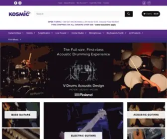 Kosmic.com.au(Kosmic Online Music Store Perth Western Australia) Screenshot