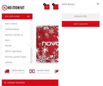 Kosmonaut.ba(Web shop prodaja) Screenshot