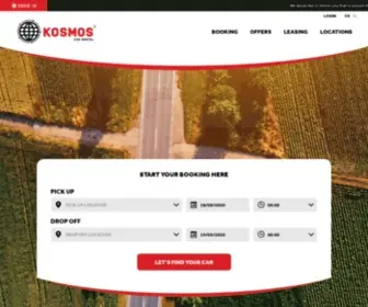 Kosmos-Carrental.com(Car Rental Greece) Screenshot