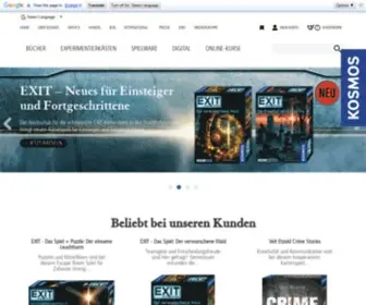 Kosmos.de(Willkommen beim KOSMOS Verlag) Screenshot