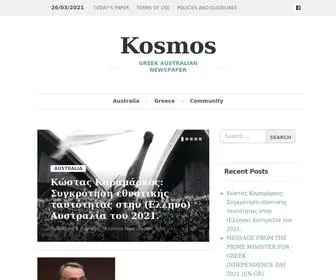 Kosmosnewspaper.com.au(Greek Australian Newspaper) Screenshot