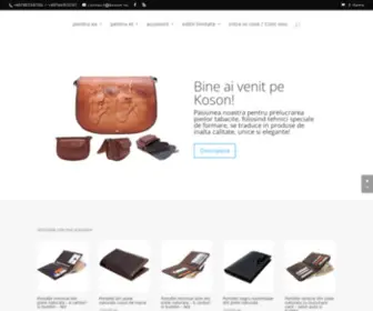 Koson.ro(Producator Genti si Accesorii din Piele) Screenshot