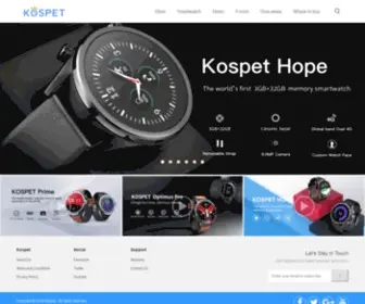 Kospet.com(KOSPET Official Website) Screenshot