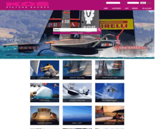 Kospictures.com(Buy Sailing Stock Photos & Yachting Images) Screenshot