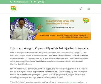 Kosppi.com(Koperasi Syari'ah Pekerja Pos Indonesia) Screenshot