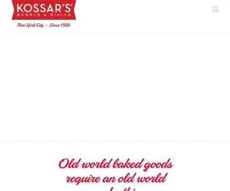Kossars.com(Kossar's Bakery & Deli) Screenshot